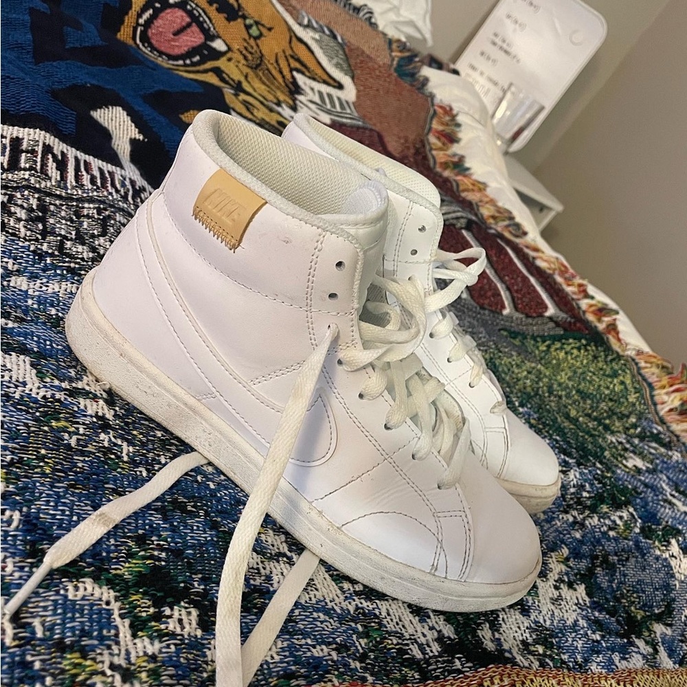 Hightop white Nikes